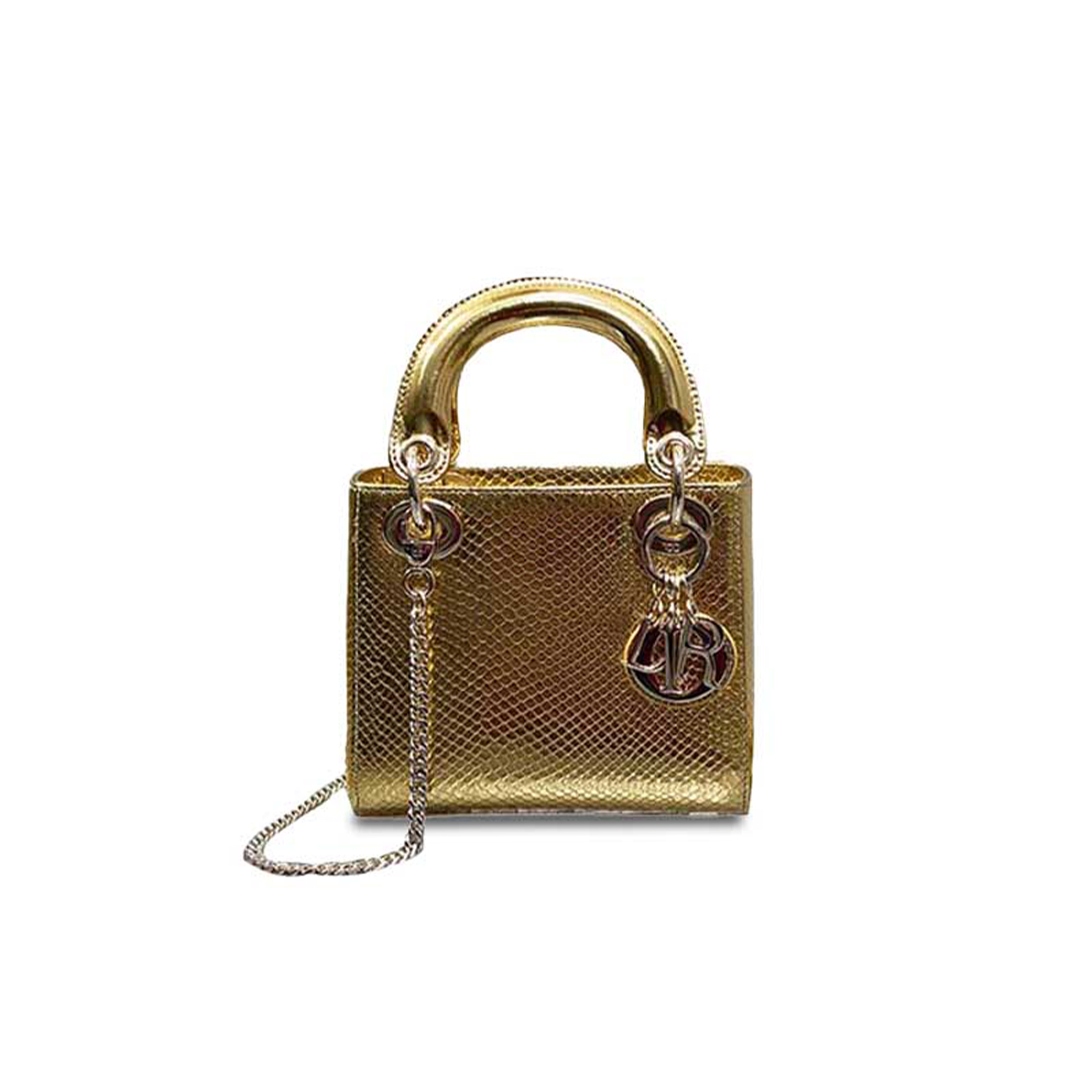 D*or lady D*or rare snakeskin (17*15*7cm)